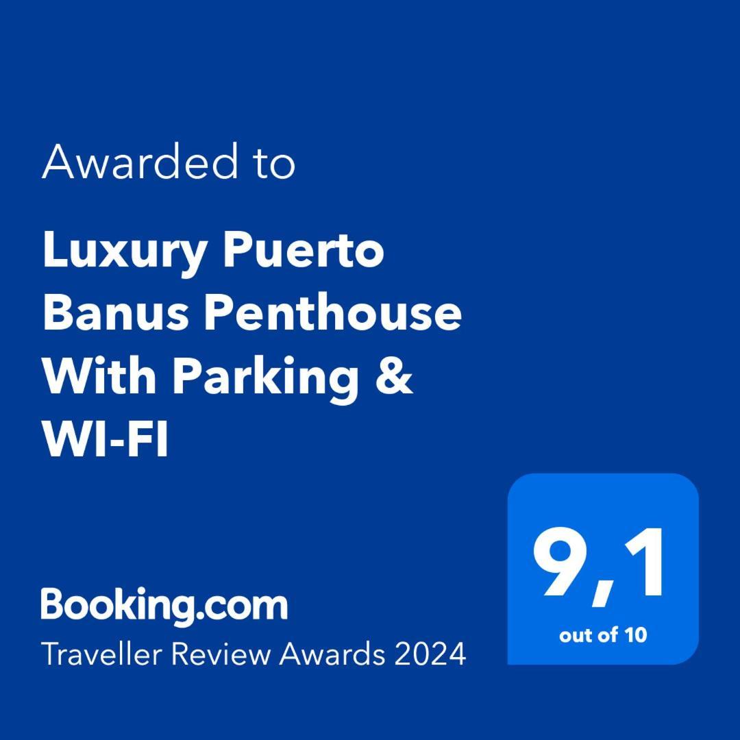 Luxury Puerto Banus Penthouse With Parking & Wi-Fi Leilighet Marbella Eksteriør bilde